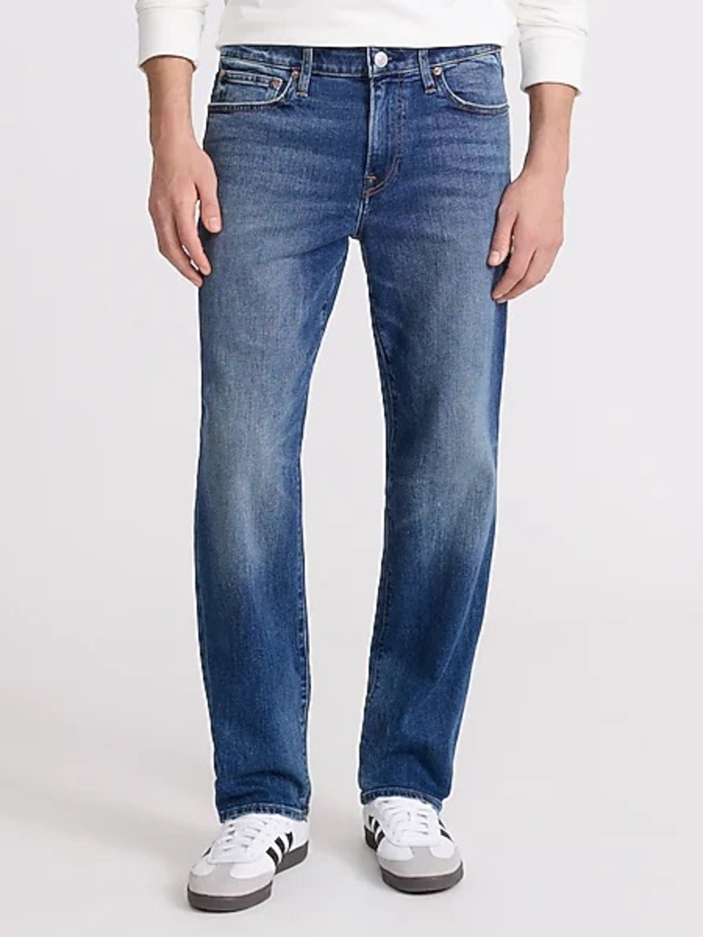 MICHAEL KORS SIZE 40 STRAIGHT LEG MEDIUM WASH RELAXED JEANS~